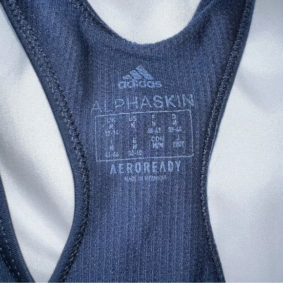 Adidas - Navy Sports Bra M - Picture 3 of 4